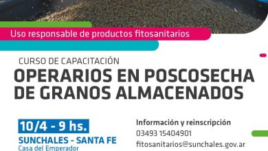 Photo of Fwd: INVITACIÓN | Capacitación «Operarios en Poscosecha de Granos Almacenados»